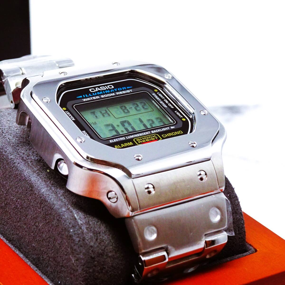 〓新品〓GショックMODカスタム〓本体付きDW5600デジタル腕時計 