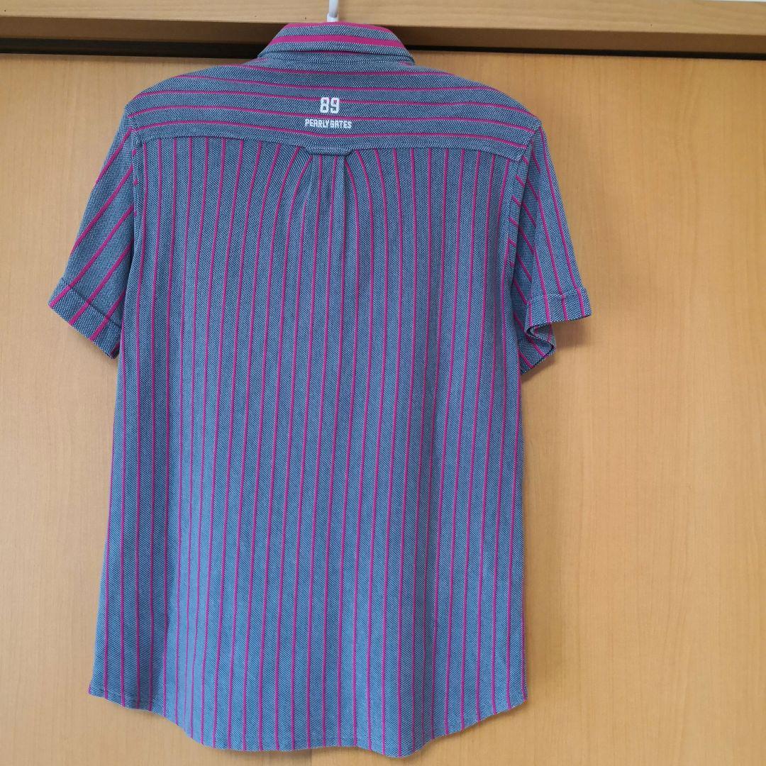 ストライプ！　パーリーゲイツ 日本製 半袖ポロシャツ ゴルフウェア　PEARLY GATES　サイズ5_2