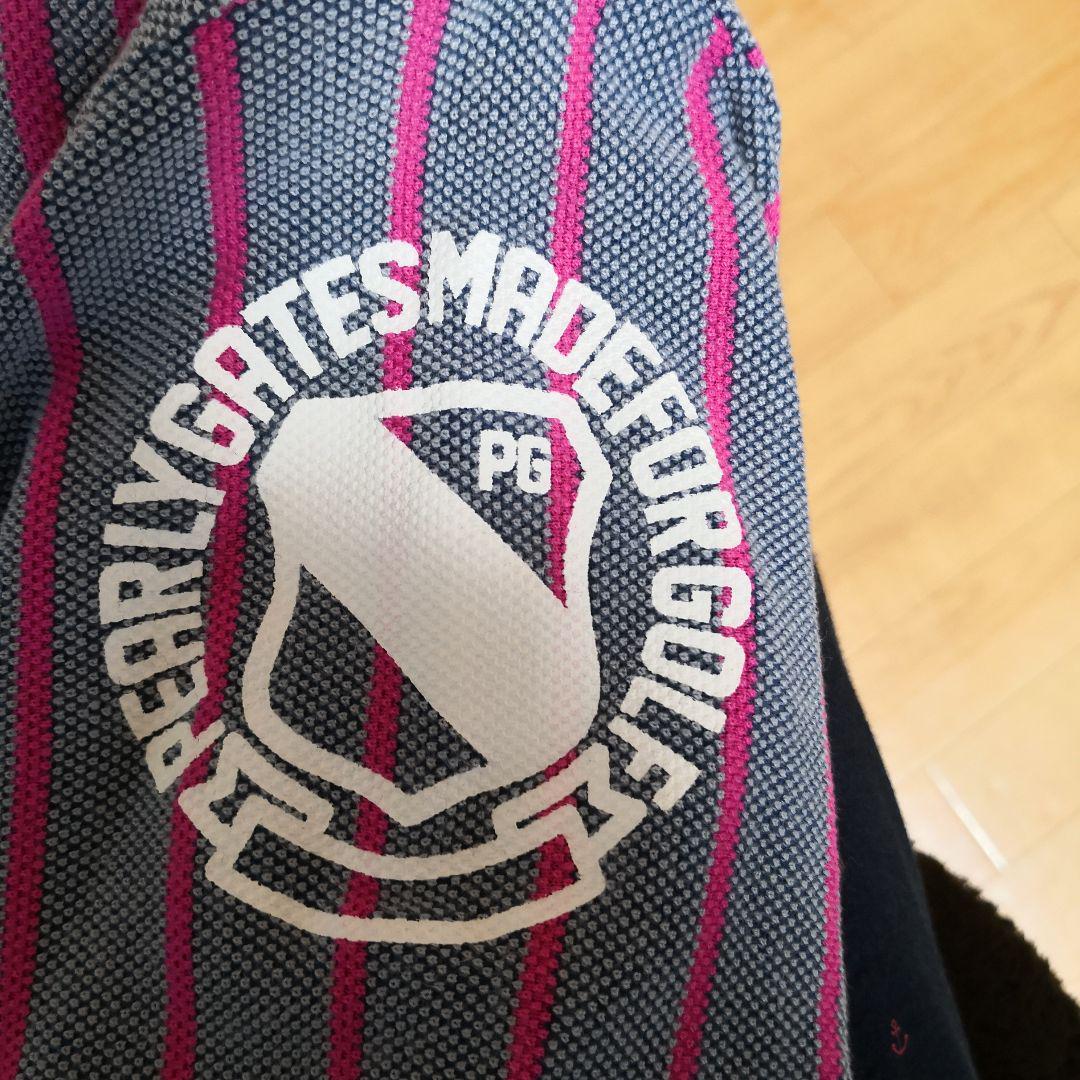 ストライプ！　パーリーゲイツ 日本製 半袖ポロシャツ ゴルフウェア　PEARLY GATES　サイズ5_3