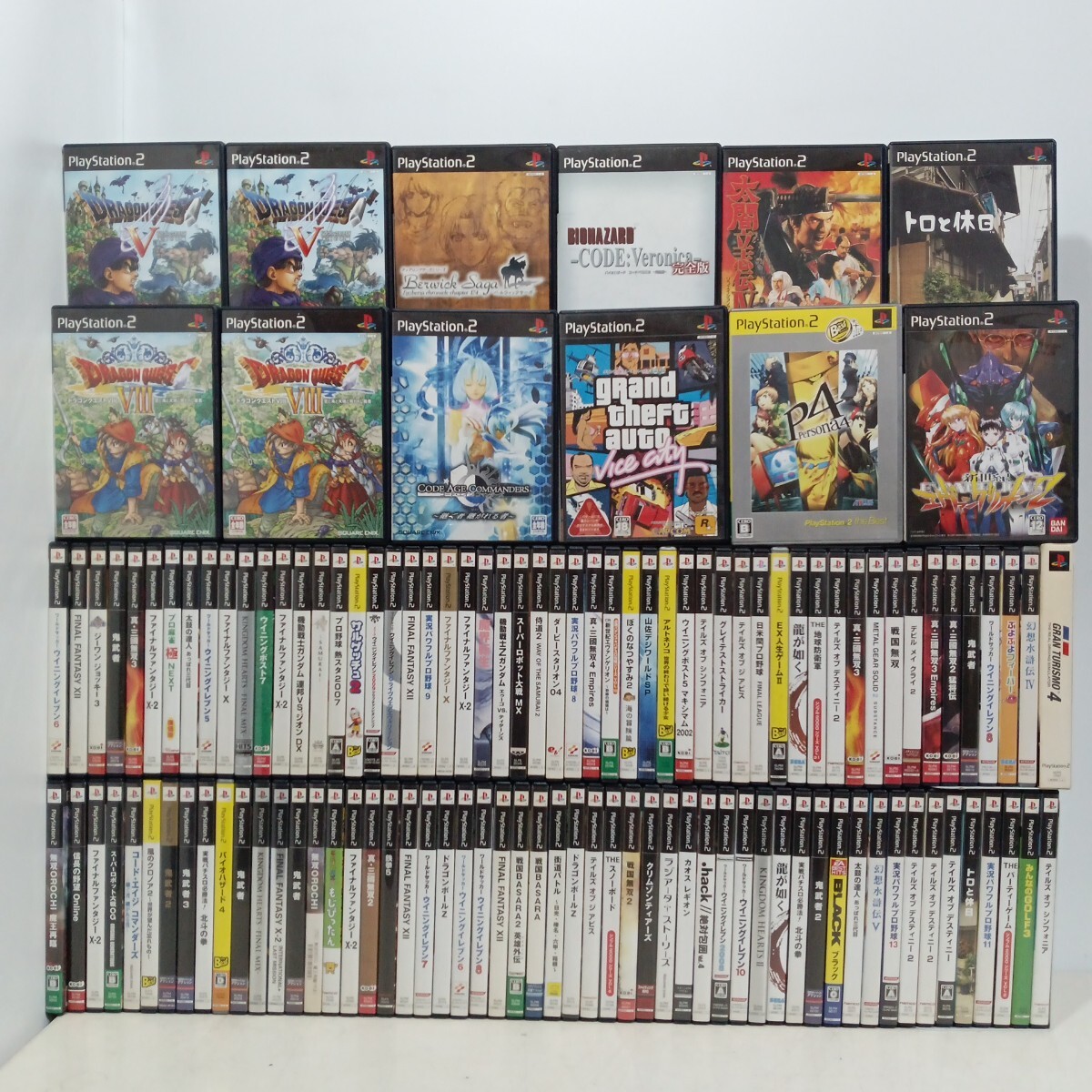 22 PS2ゲームソフト [ジャンク] まとめ☆1円〜未確認 120本 人気名作