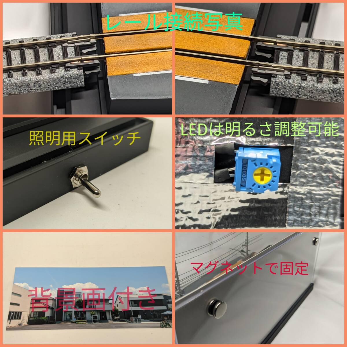 24-16 Nゲージ 1/150 江ノ電 腰越商店街イメージ③ ジオラマ ケース