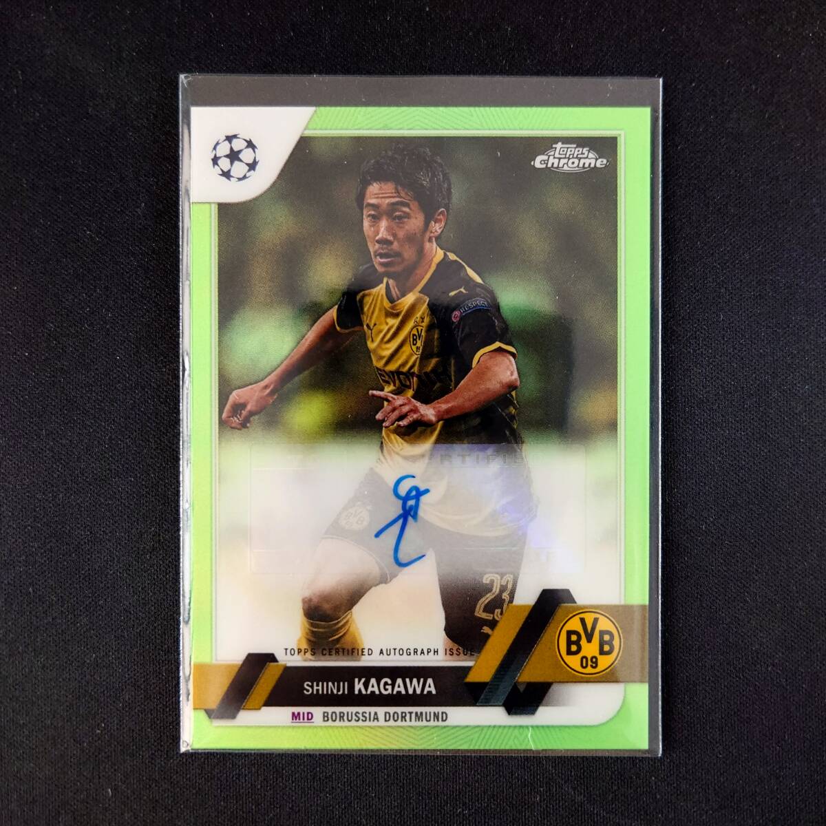 香川真司 直筆サイン 99シリ 2022/23 Topps Chrome UEFA Auto Shinji