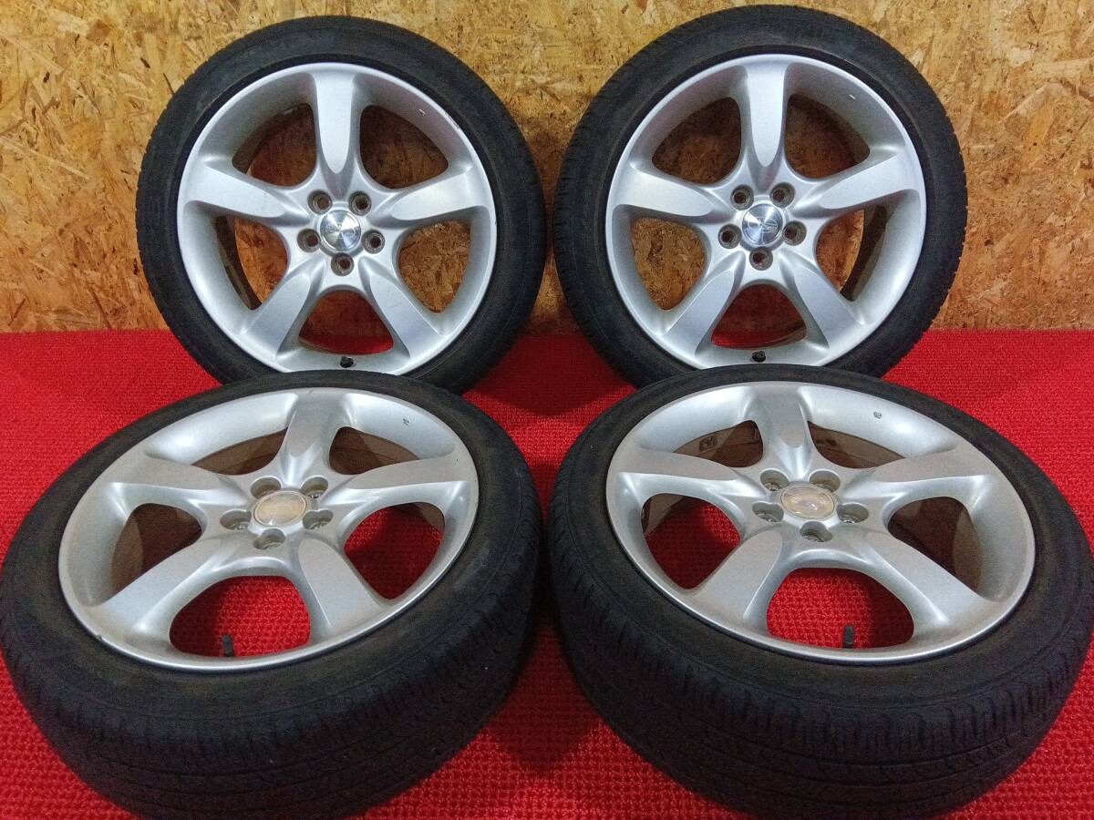 スバル純正ホイール 17インチ 7J +55 PCD100 215/45R17 ピレリ 夏 難