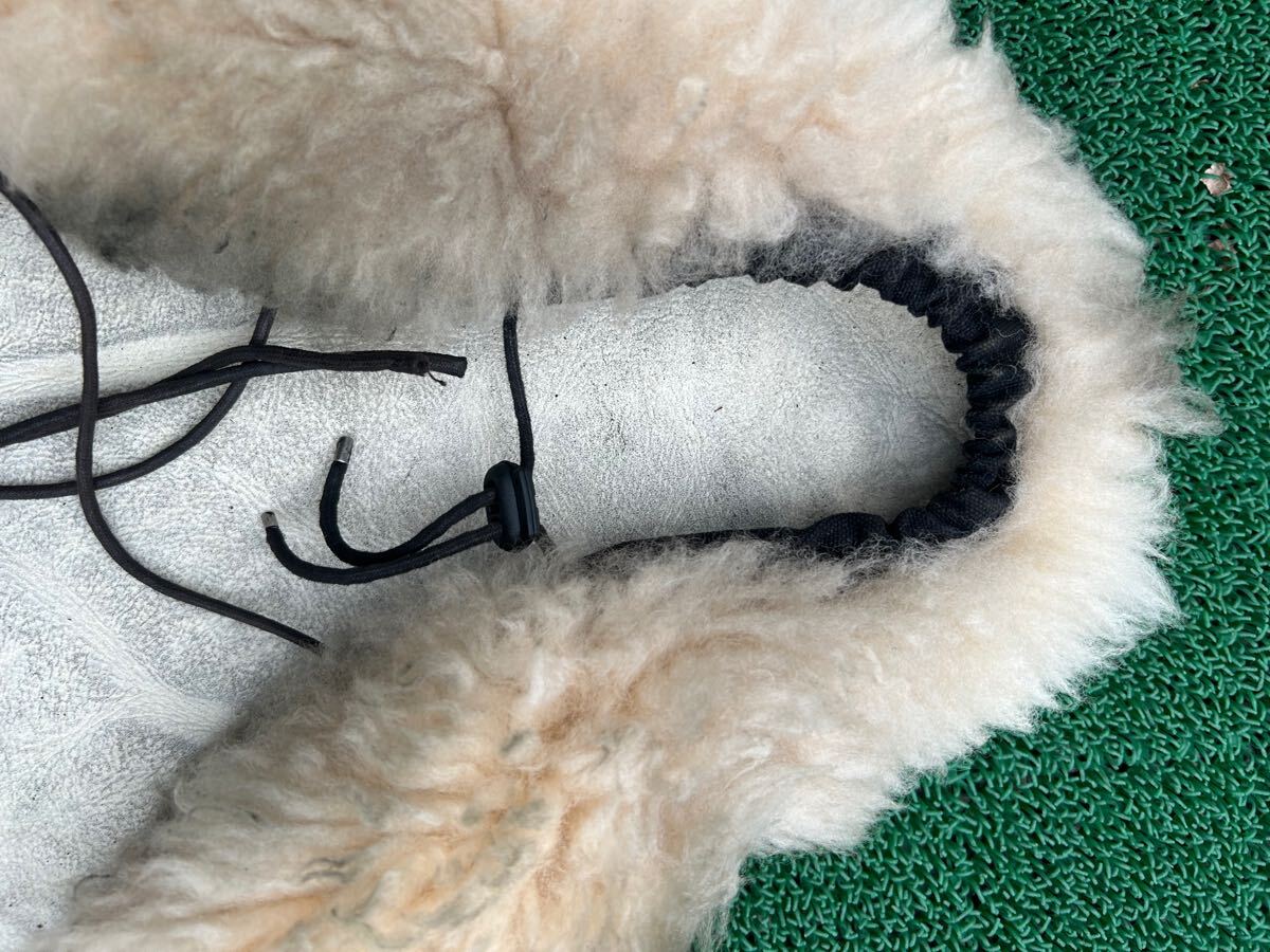 パン ナックル ムートンシートカバー ポリス ゴーキー ビンテージハーレー　チョッパー　ボバー　gorky.leather_3