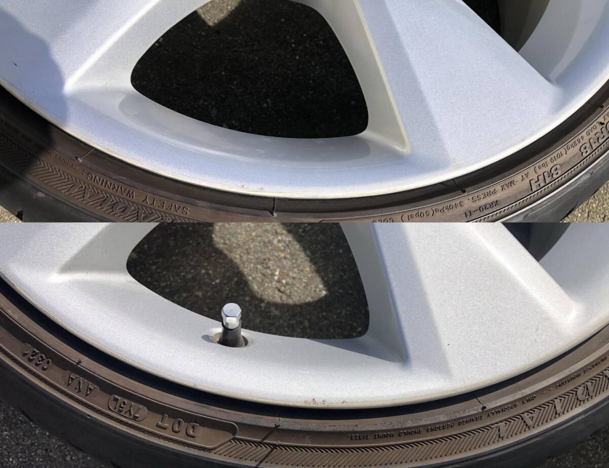 レクサス RX 純正アルミホイール 18-7.5J＋35 5H-114.3 205/35R18 トヨタ車への流用 PCD変換ワイトレでプリウスにも レクサス RX 18インチ NX 純正ホイール18インチ4本 レクサスrx純正ホイール（車用品・バイク用品）の通販