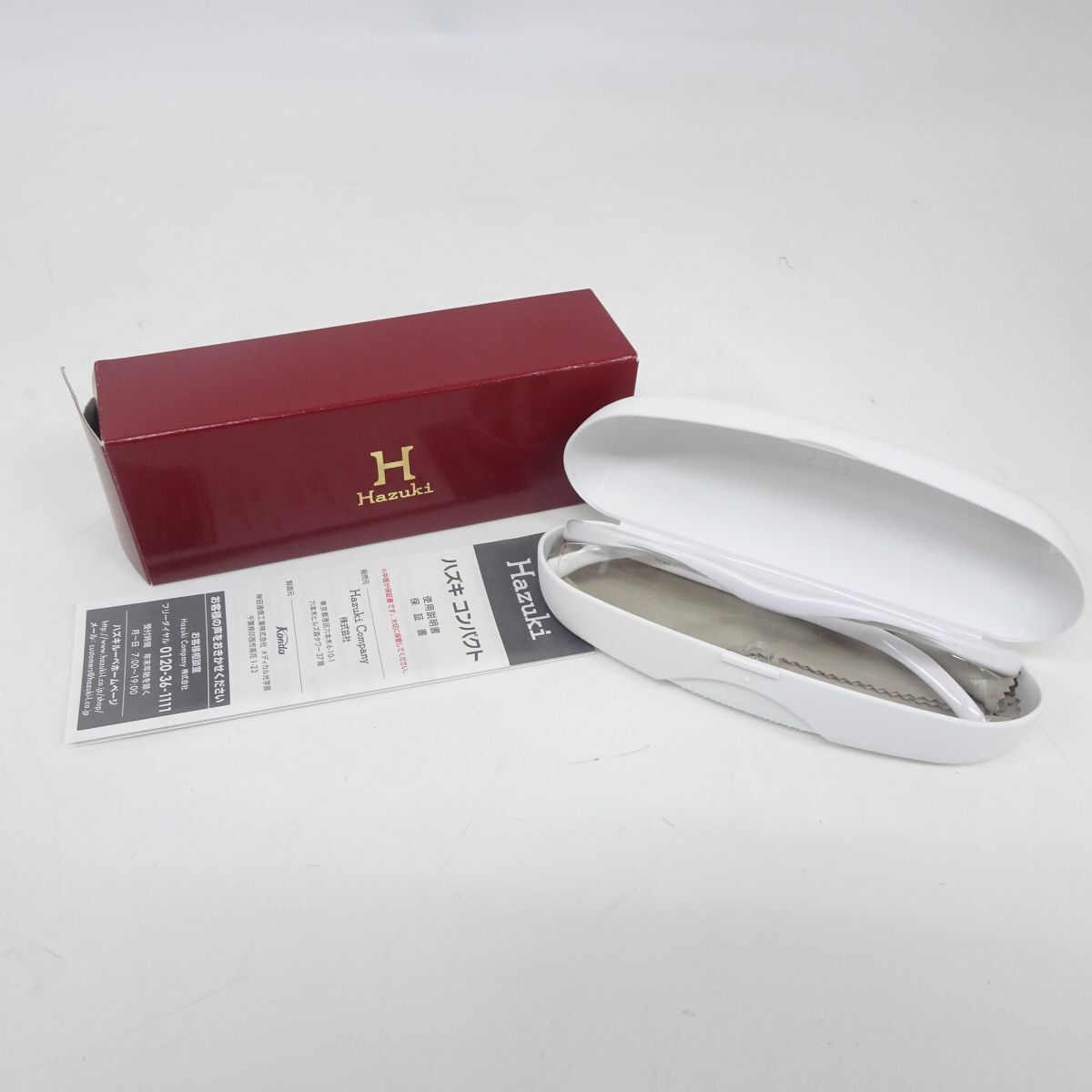 ■tyhd 6591-1 273 店頭展示品 デッドストック Hazuki ハズキルーペ 1.6X 白 クリアレンズ 日本製 拡大鏡 メガネ 眼鏡_1