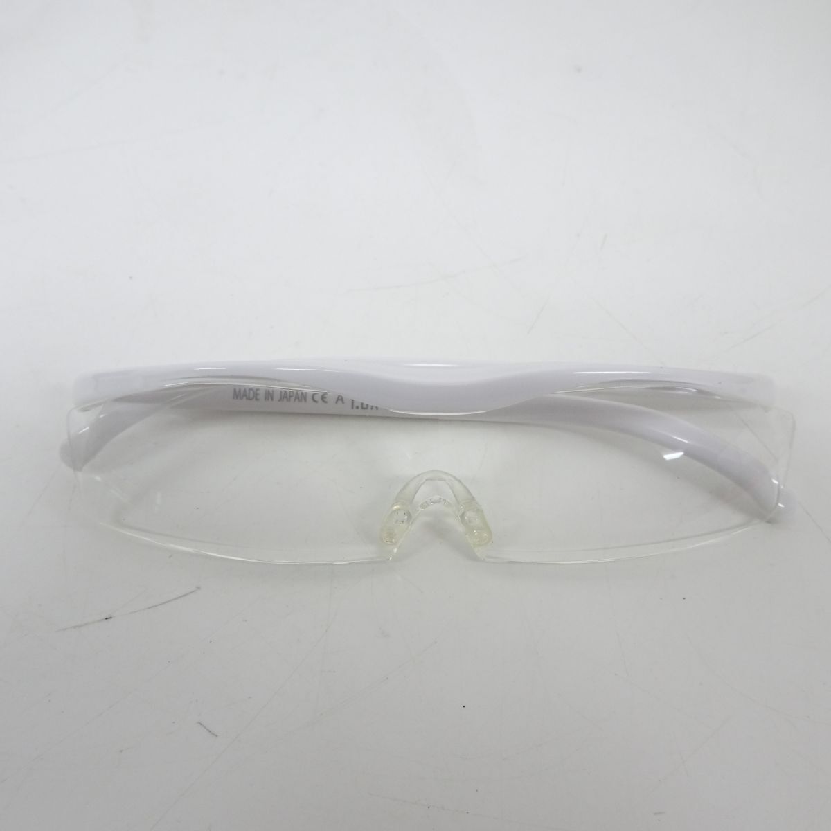 ■tyhd 6591-1 273 店頭展示品 デッドストック Hazuki ハズキルーペ 1.6X 白 クリアレンズ 日本製 拡大鏡 メガネ 眼鏡_2