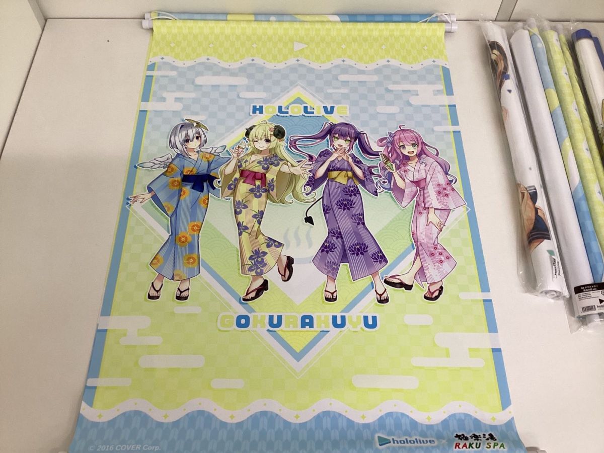 VTuber ホロライブ タペストリー まとめ売り 極楽湯 白銀ノエル 浴衣