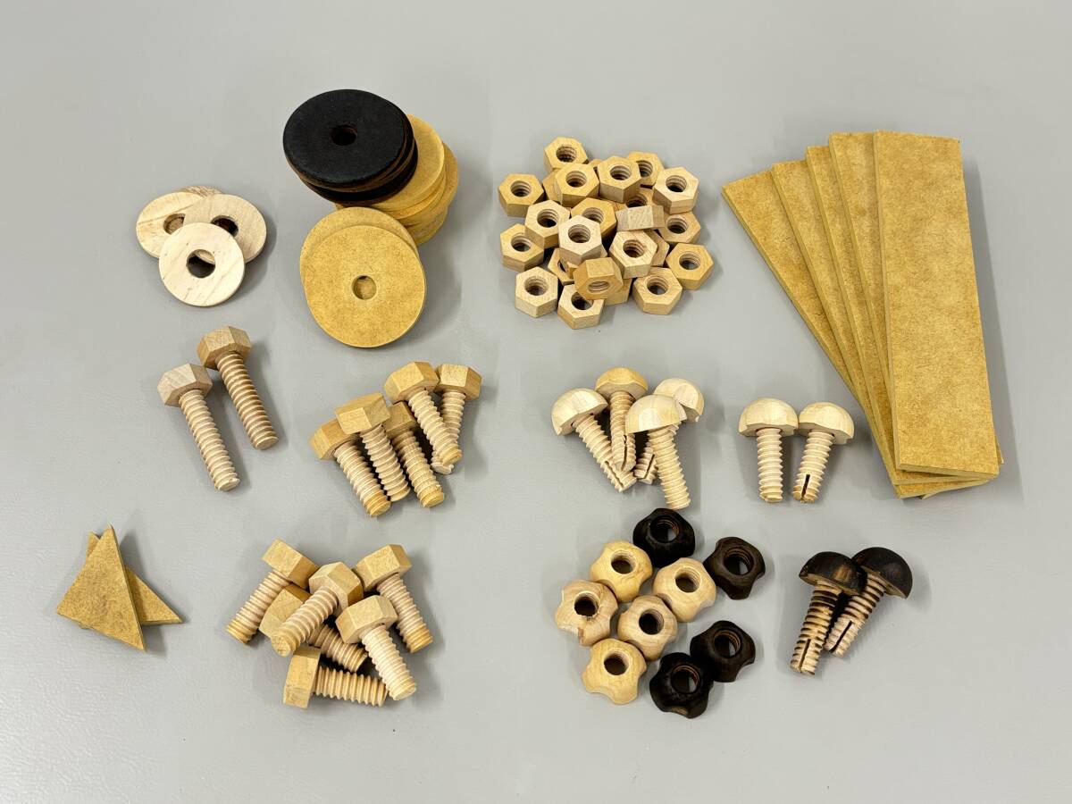工作材料 木製ネジ ボルト ナット MDF端材 色々まとめて_1