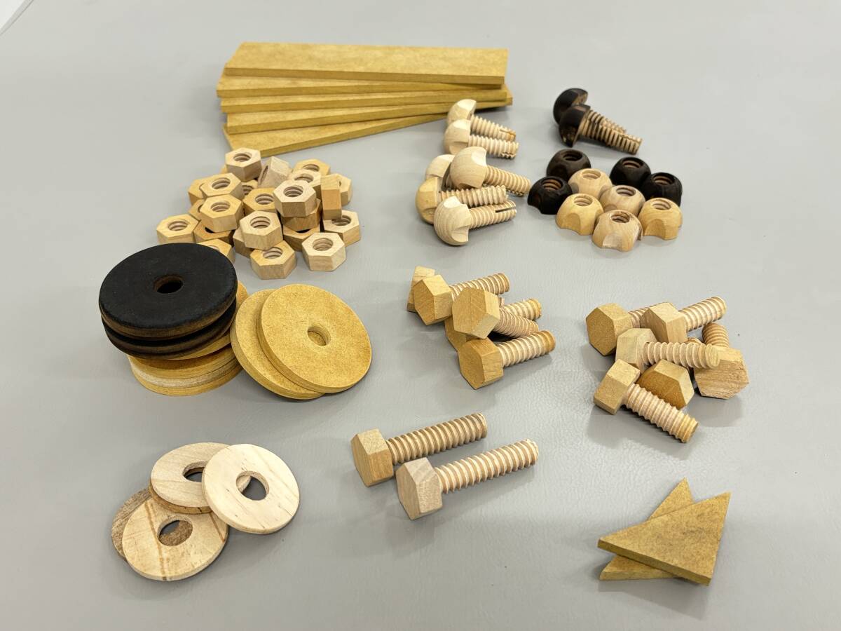 工作材料 木製ネジ ボルト ナット MDF端材 色々まとめて_2