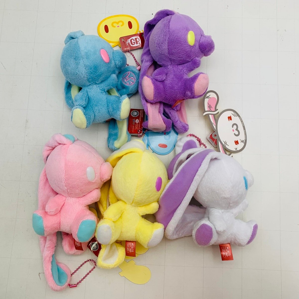 メルカリ☆チャックスGP☆汎用うさぎマスコット シャーベッティ☆全5種ぬいぐるみ 新品 タイトー チャックスGP 汎用うさぎ マスコット シャーベッティver