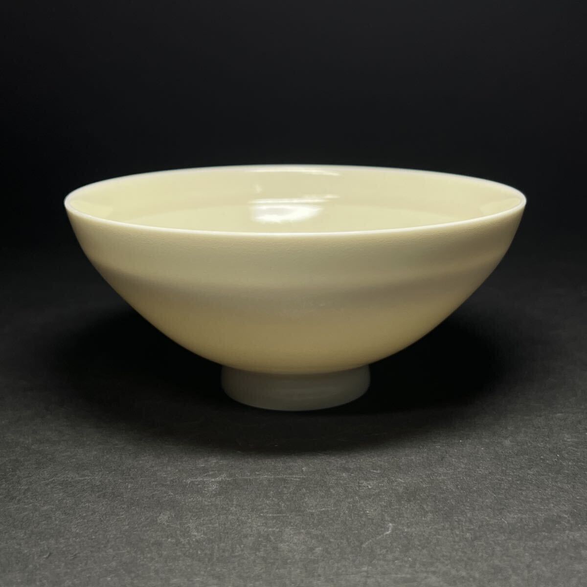 茶碗　二代　諏訪蘇山　白磁茶碗　白瓷　抹茶碗　茶道具　茶器　共箱_3