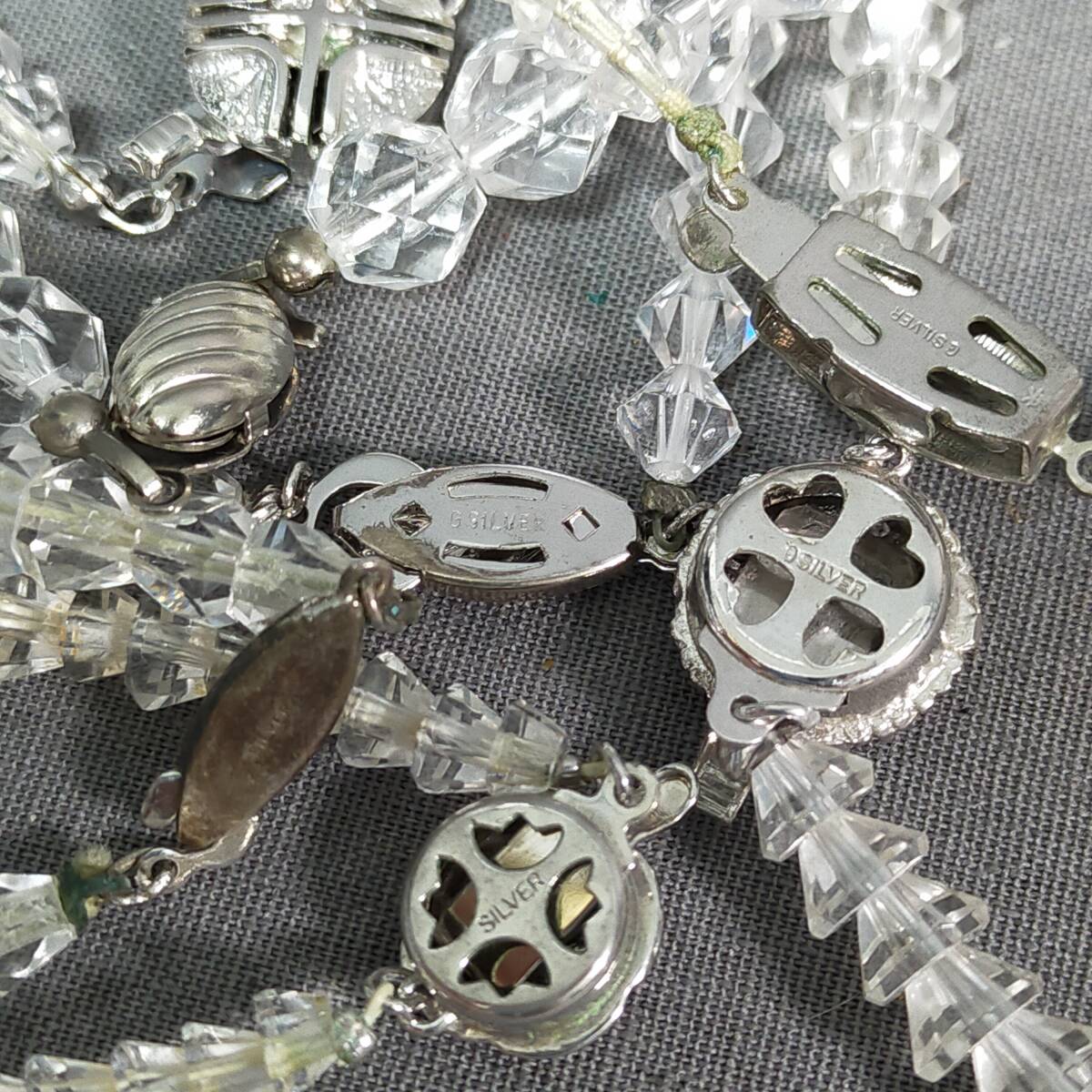 5611/5 GJ61439 天然石 水晶 白水晶 ネックレス セット まとめて