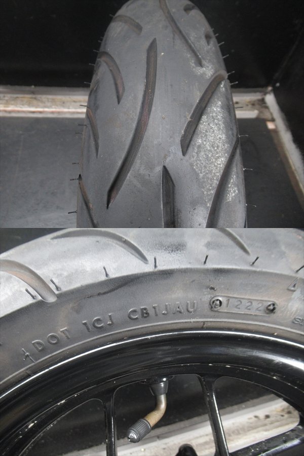 C2R6-1030 ホンダ グロム フロントホイール タイヤ 【JC61-100～ 前期 動画有】 C2R6-1030 HONDA グロム HONDA(ホンダ) 純正フロントホイール boxの中古品・新品