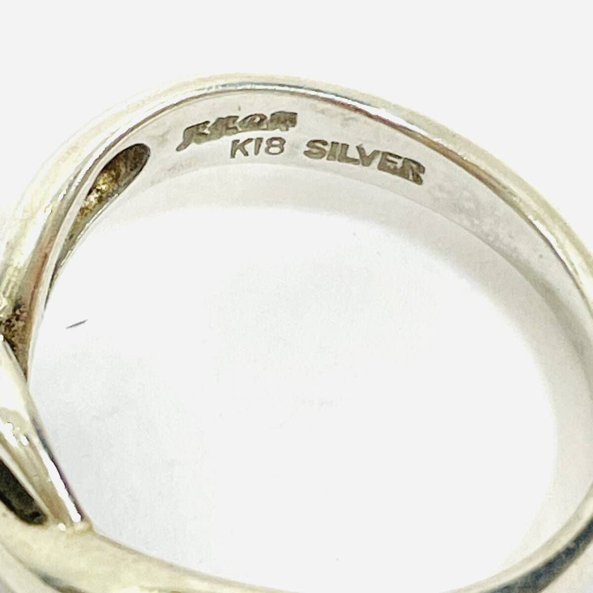 ☆K18/シルバー刻印有 天使の卵 ネックレス リング セット Silver 925