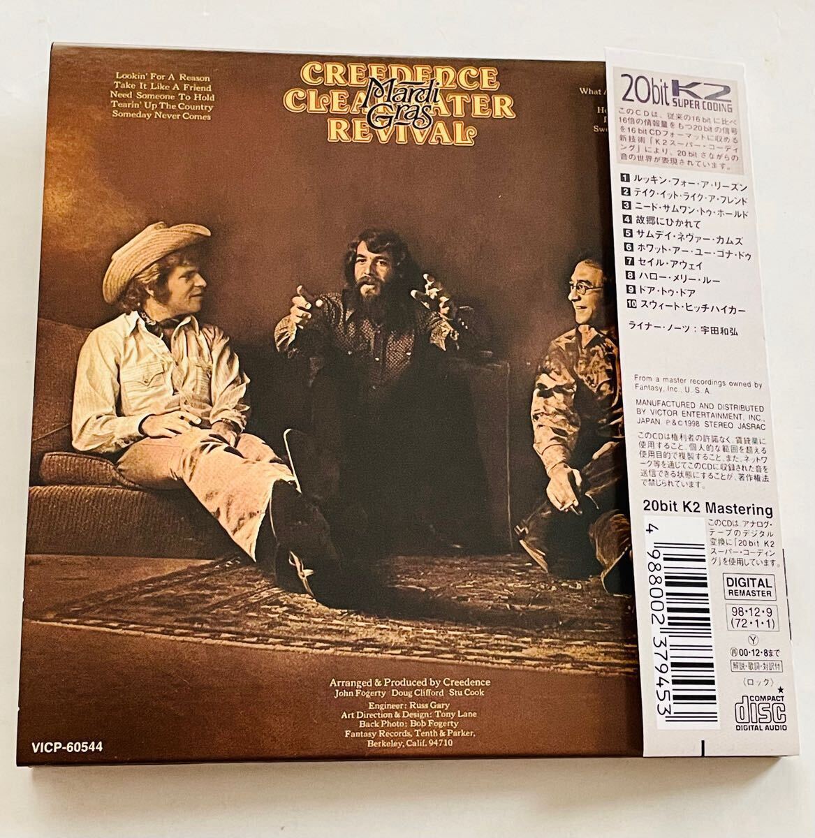 国内盤 紙ジャケ洋楽CD★C.C.R クリーデンスクリアウォーターリヴァイヴァル★マルディグラ('72) 帯付 20bit K2 Mastering_3