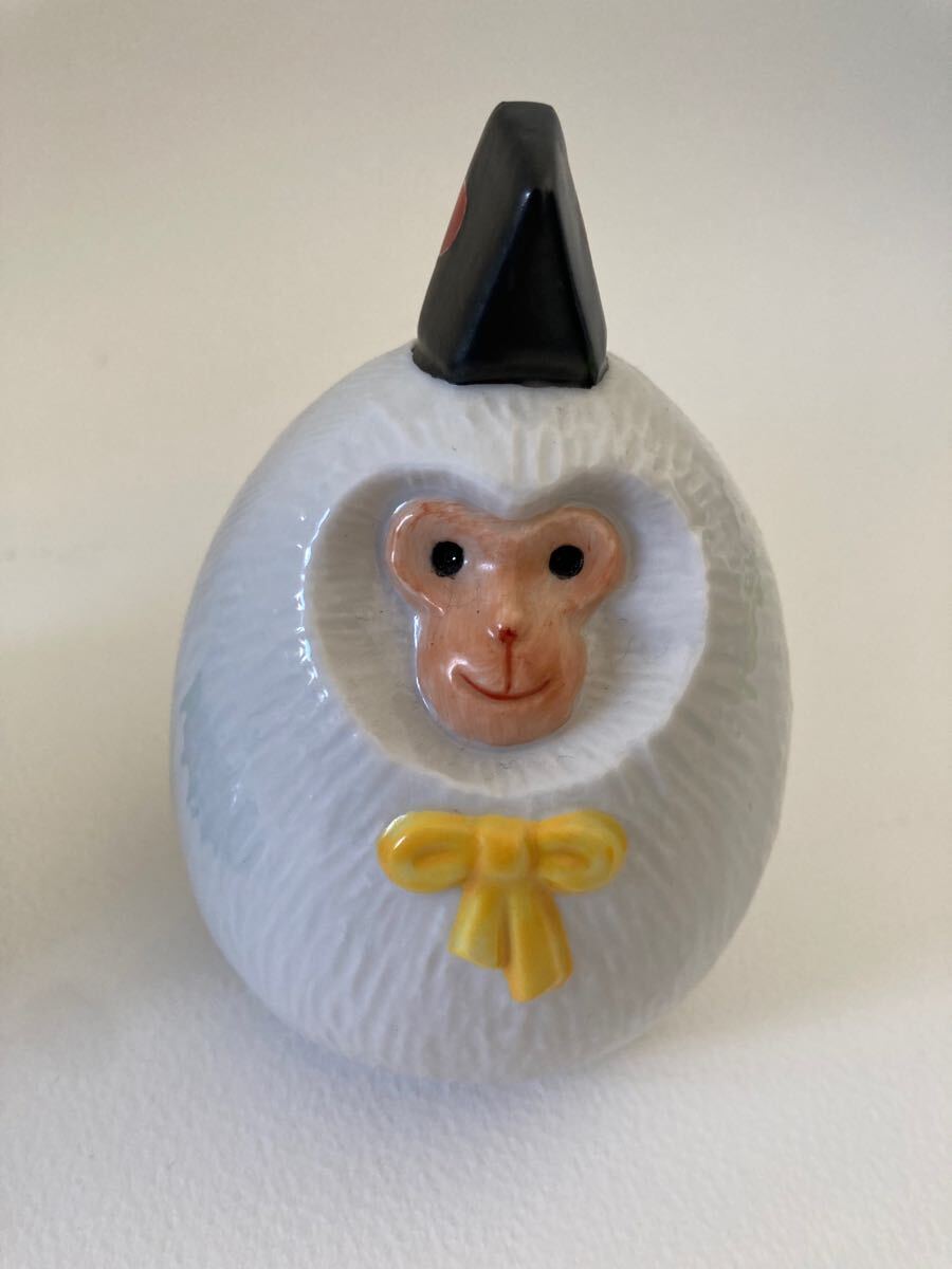 九谷焼 長峰 猿2点セット 干支置物 陶器 縁起物(九谷)｜売買された