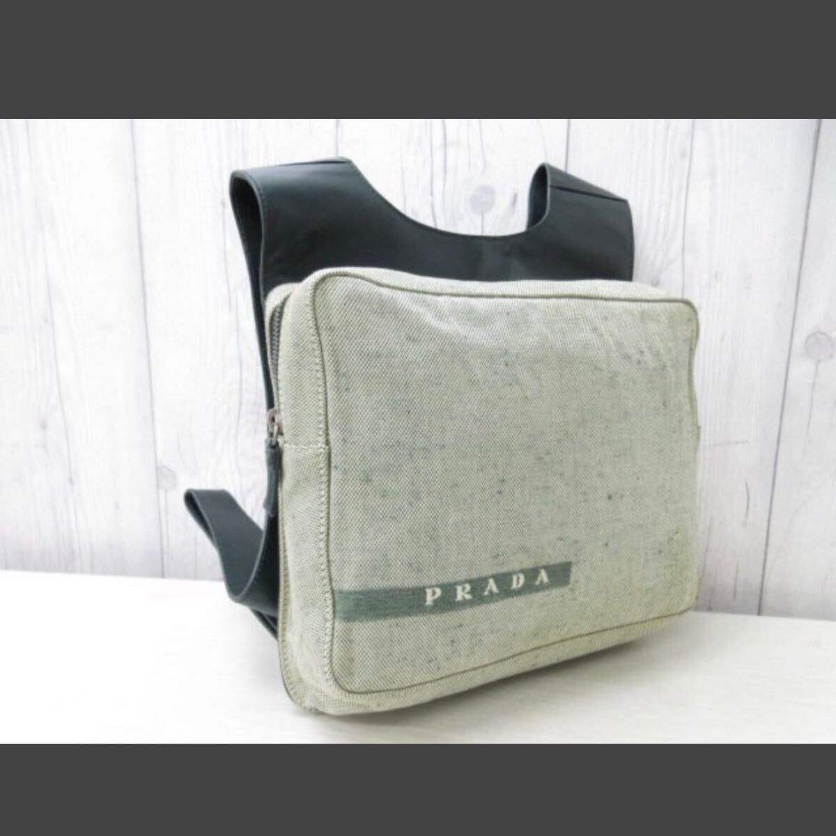 Prada sport 1999ss Chest Rig Tweed and Leather Backpack プラダ