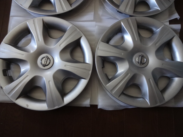 ☆NISSAN/日産ティーダラティオ 15インチ鉄ホイール用ホイールカバー中古品4個セット☆_3