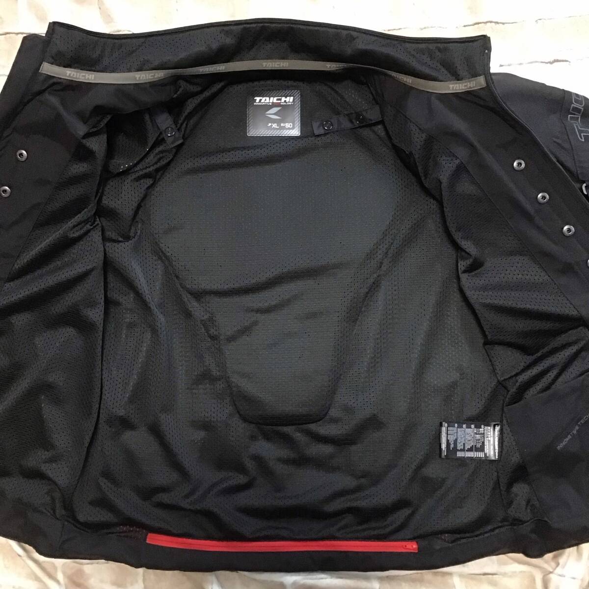 ★程度良好USED RS TAICHI RS タイチ ライダースジャケット XL RSJ708 各所プロテクター 胸部もあり インナー脱着可_5