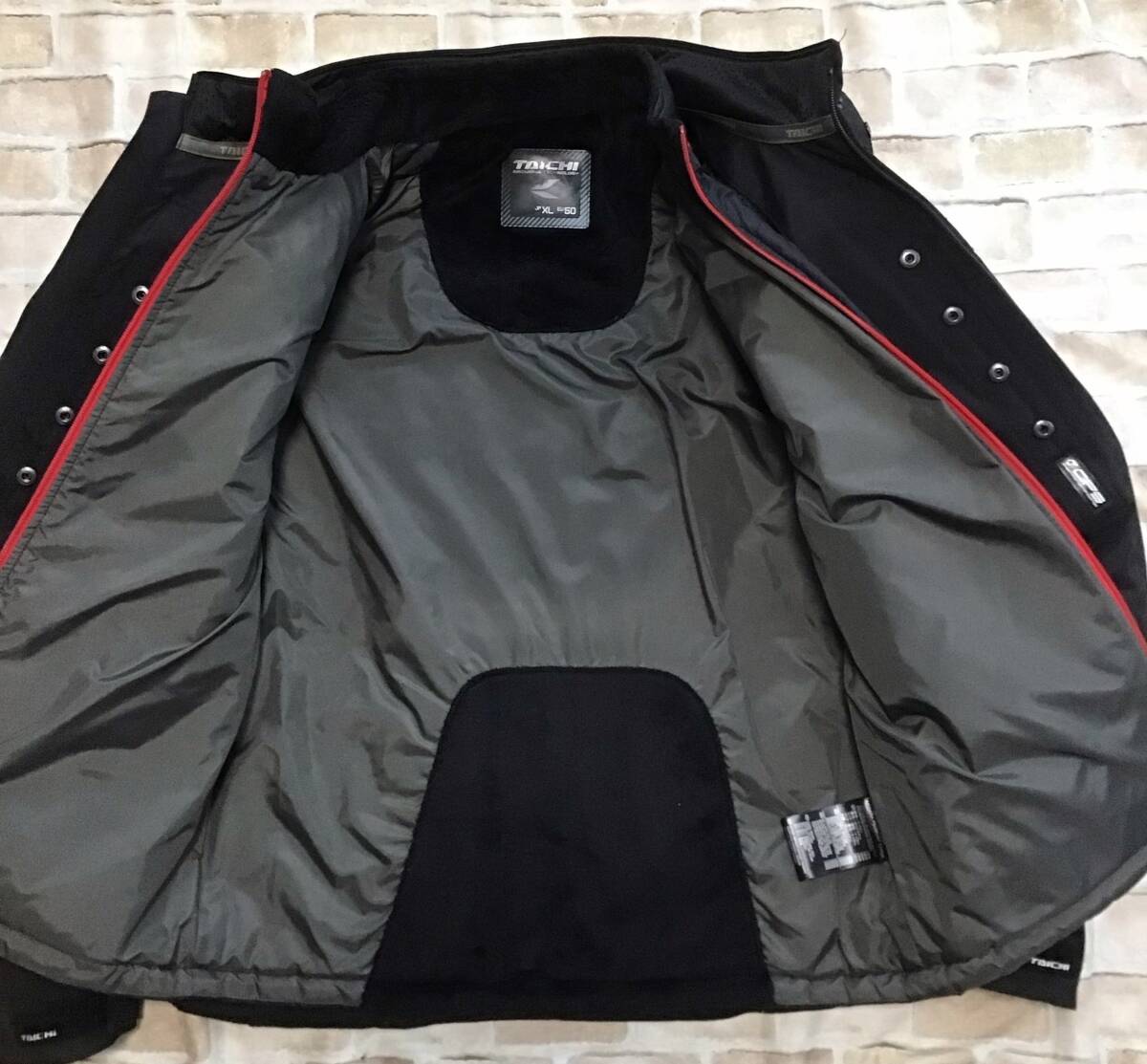 ★程度良好USED RS TAICHI RS タイチ ライダースジャケット XL RSJ708 各所プロテクター 胸部もあり インナー脱着可_8