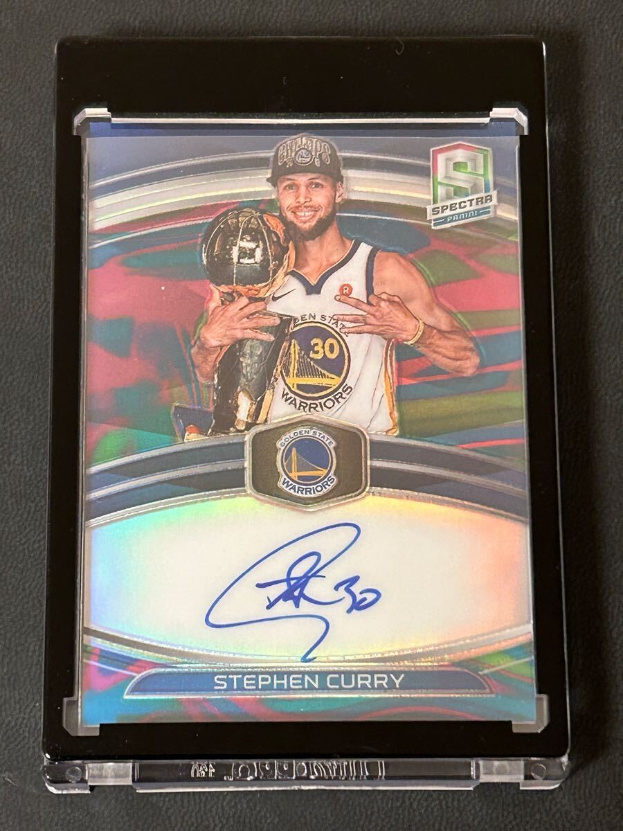 STEPHEN CURRY 2019-20 PANINI SPECTRA NBA CHAMPIONS SIGNATURES auto