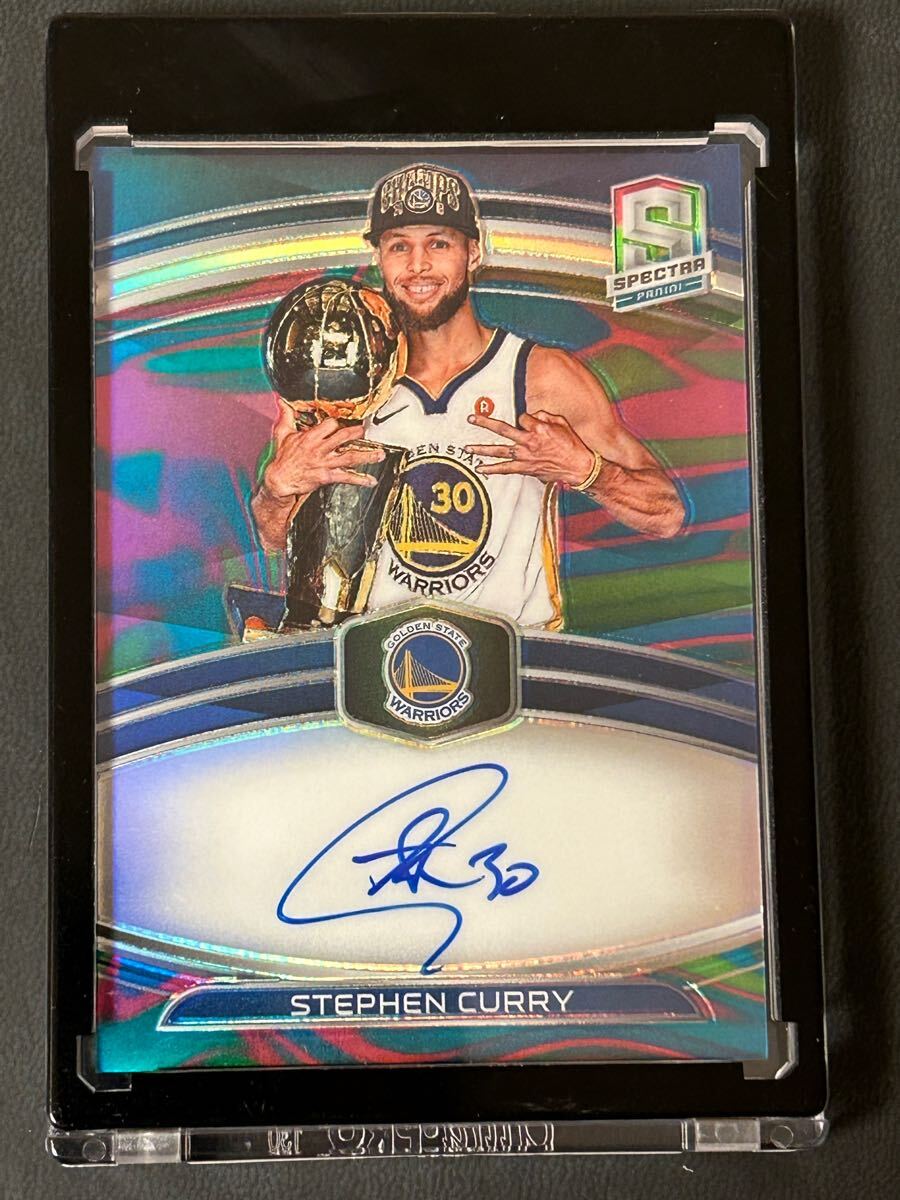 STEPHEN CURRY 2019-20 PANINI SPECTRA NBA CHAMPIONS SIGNATURES auto