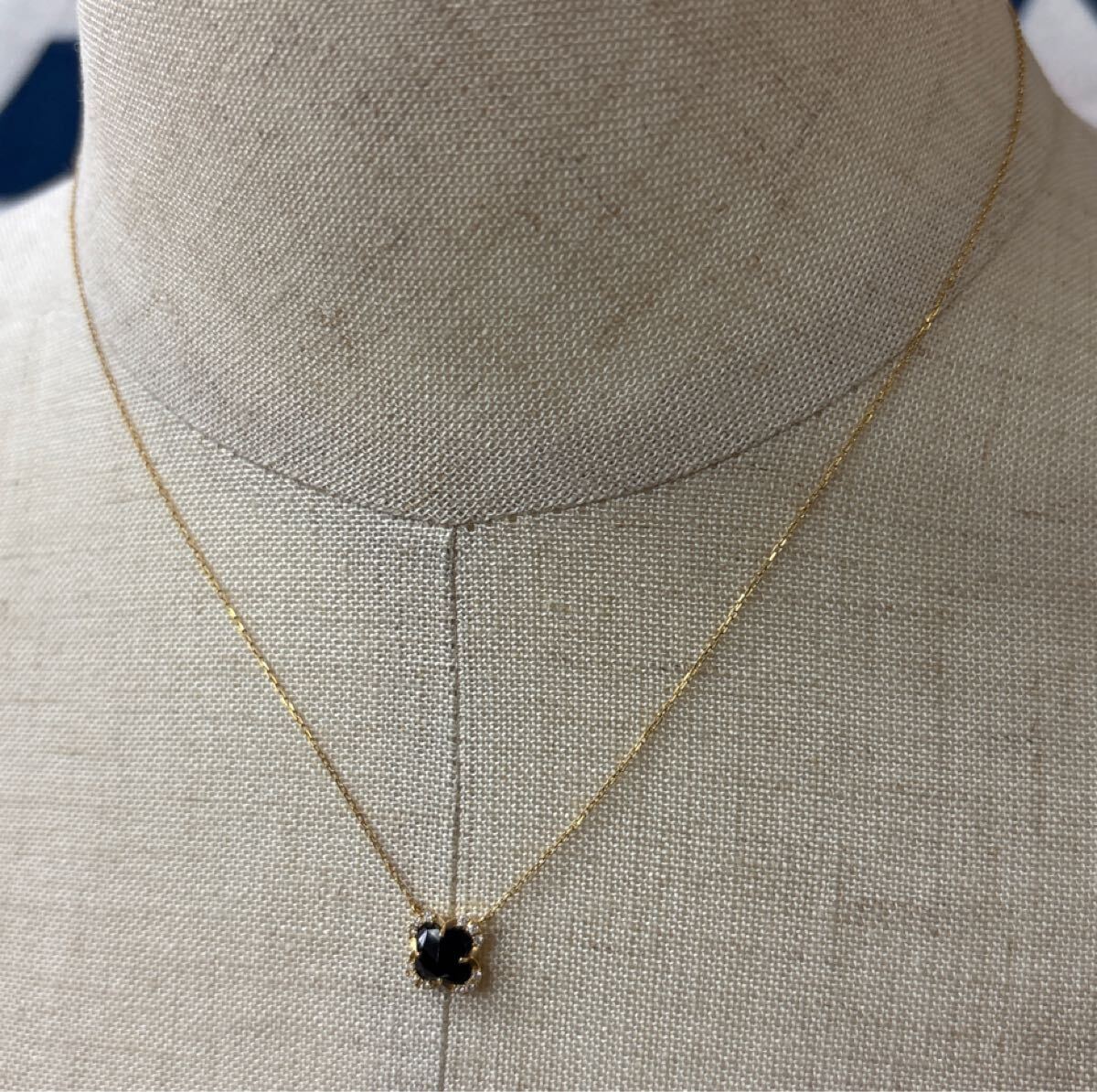 k18 ヴァンドーム青山 ブラックカルセドニー ネックレス VENDOME K18YG