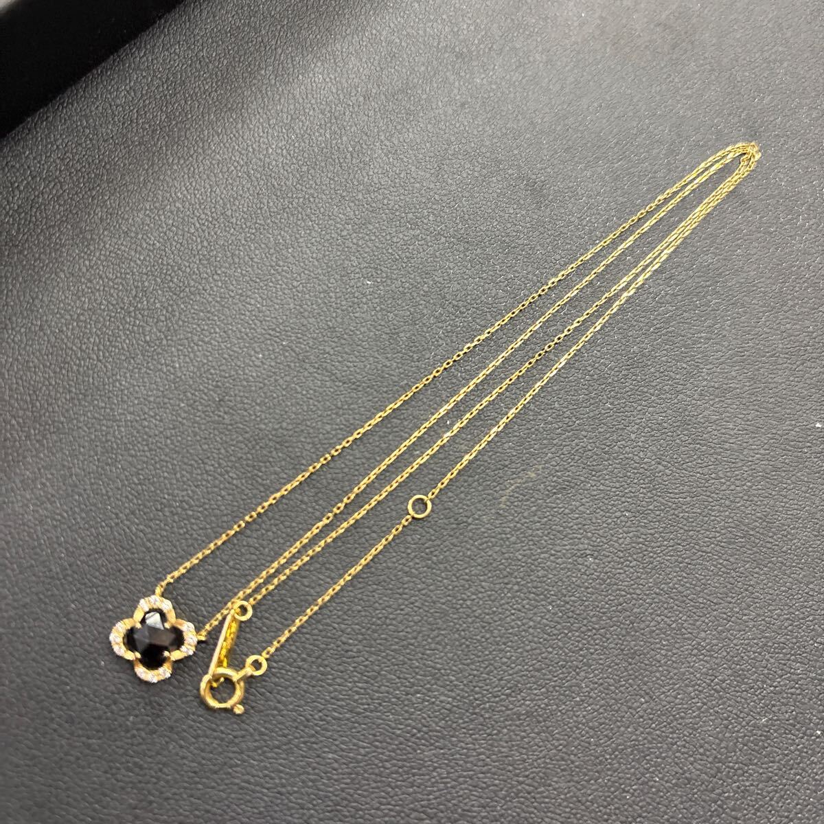 k18 ヴァンドーム青山 ブラックカルセドニー ネックレス VENDOME K18YG