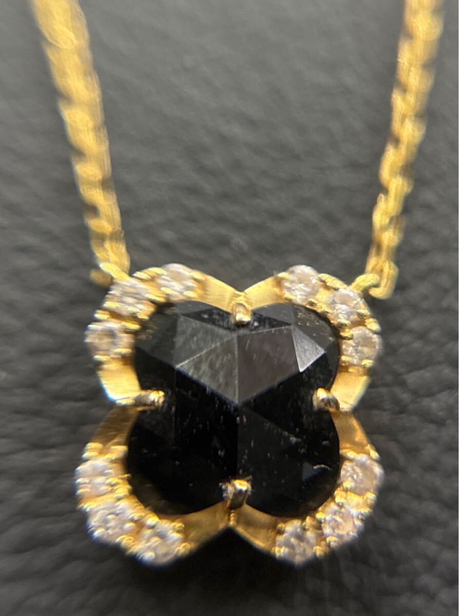 k18 ヴァンドーム青山 ブラックカルセドニー ネックレス VENDOME K18YG
