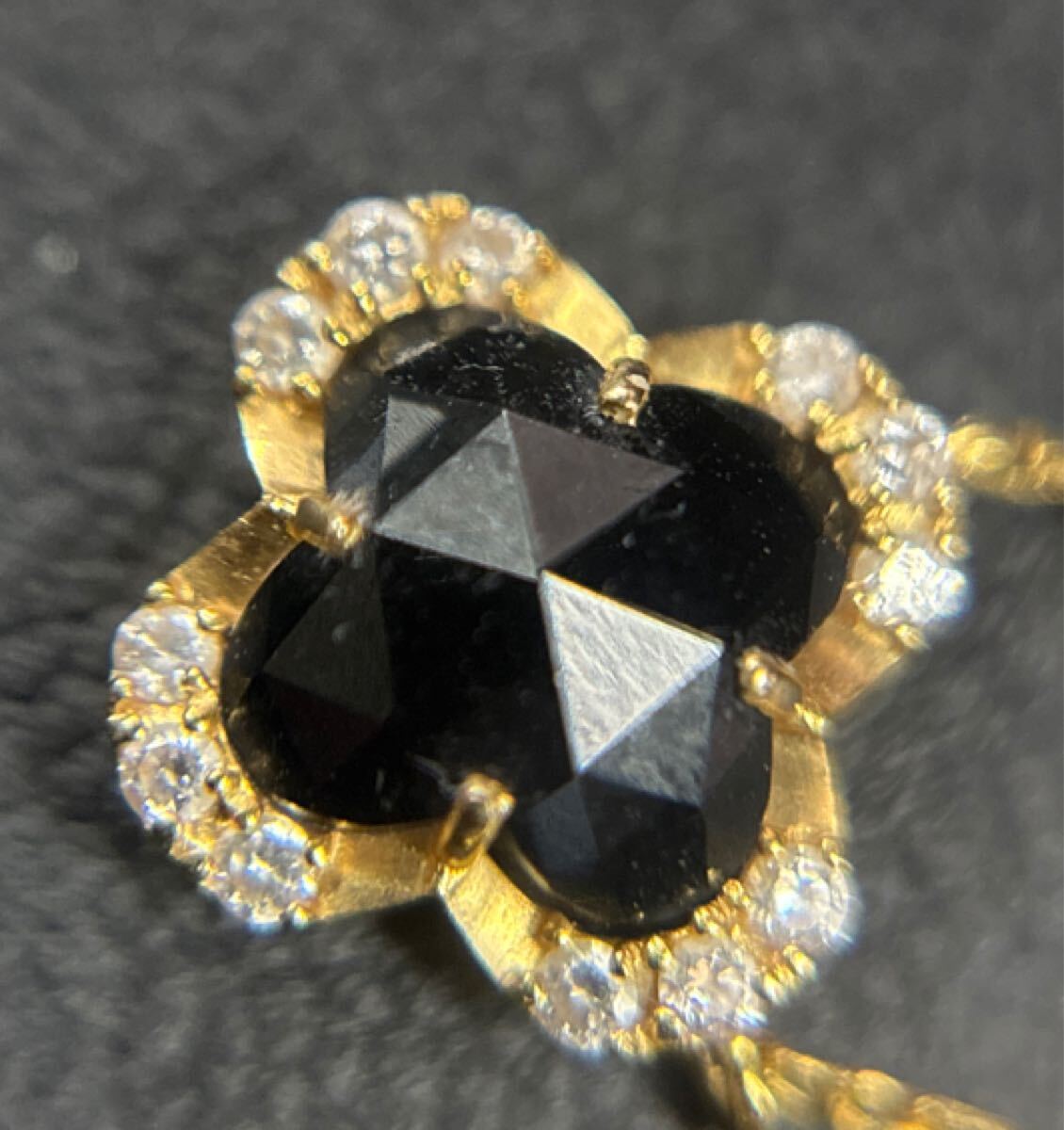 k18 ヴァンドーム青山 ブラックカルセドニー ネックレス VENDOME K18YG