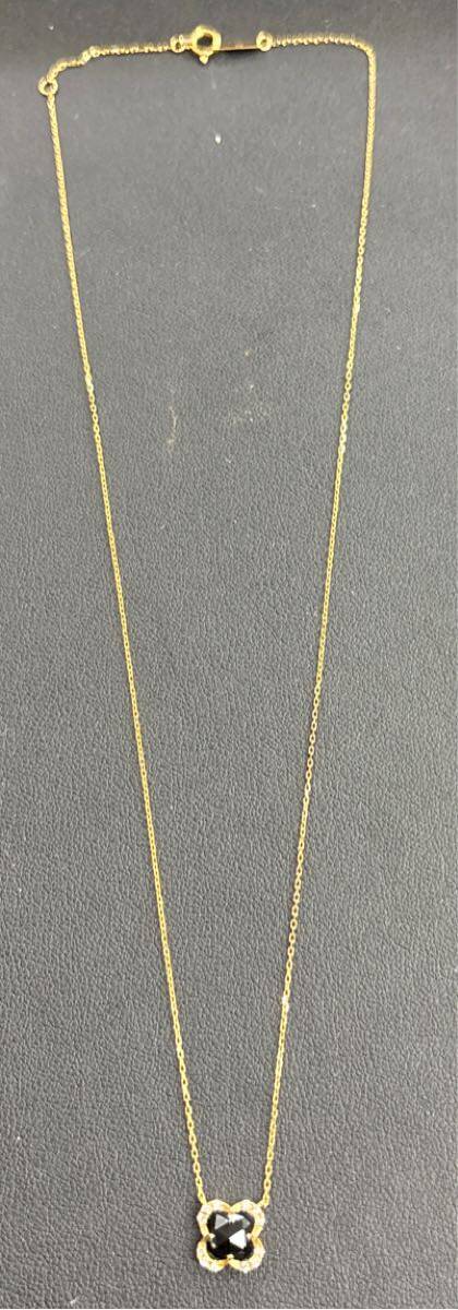 k18 ヴァンドーム青山 ブラックカルセドニー ネックレス VENDOME K18YG