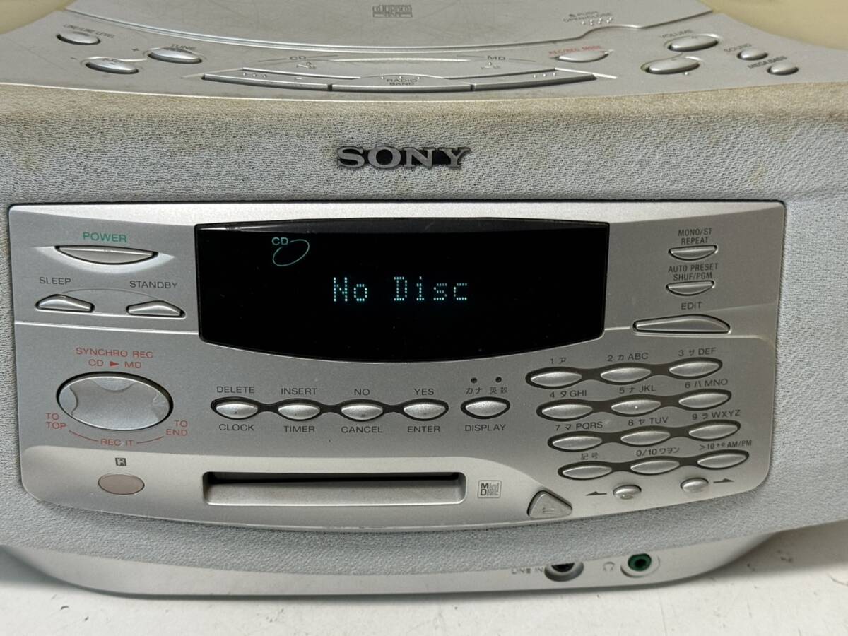 SONY ZS-M35 本体 CD MD ソニー ラジカセ ラジカセ ラジオカセット