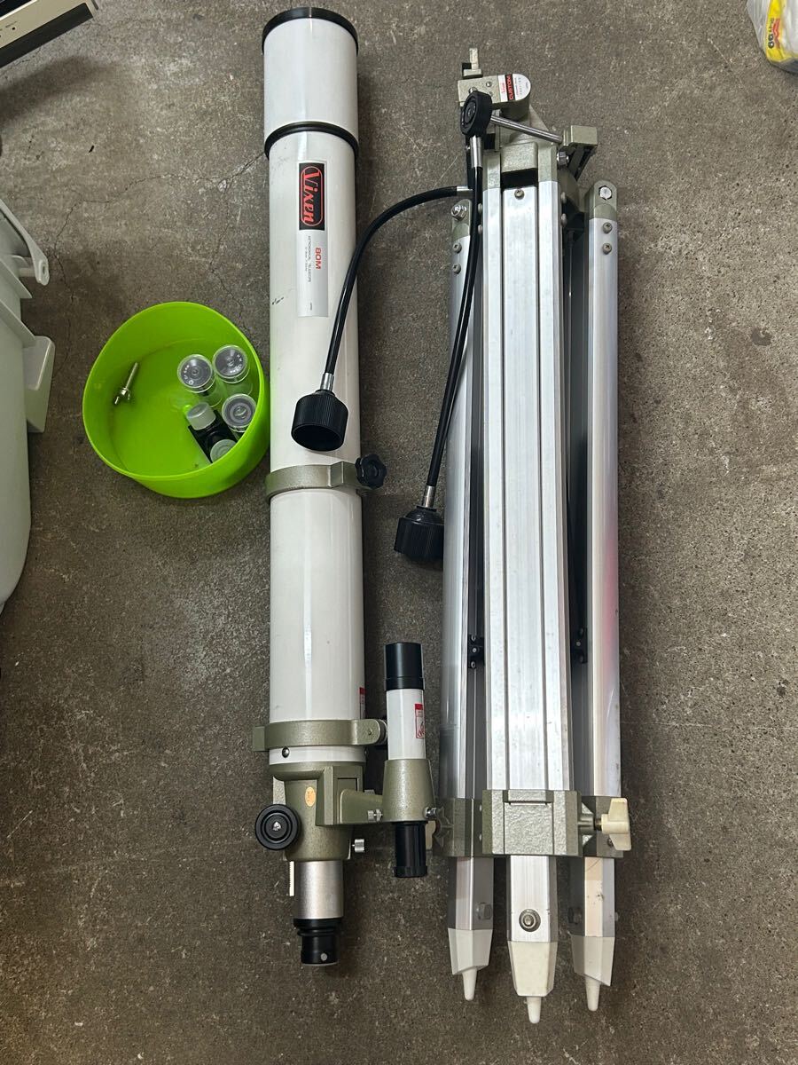 Vixen ビクセン 80M 天体望遠鏡 D=80mm f=910mm 三脚　中古現状品　_2