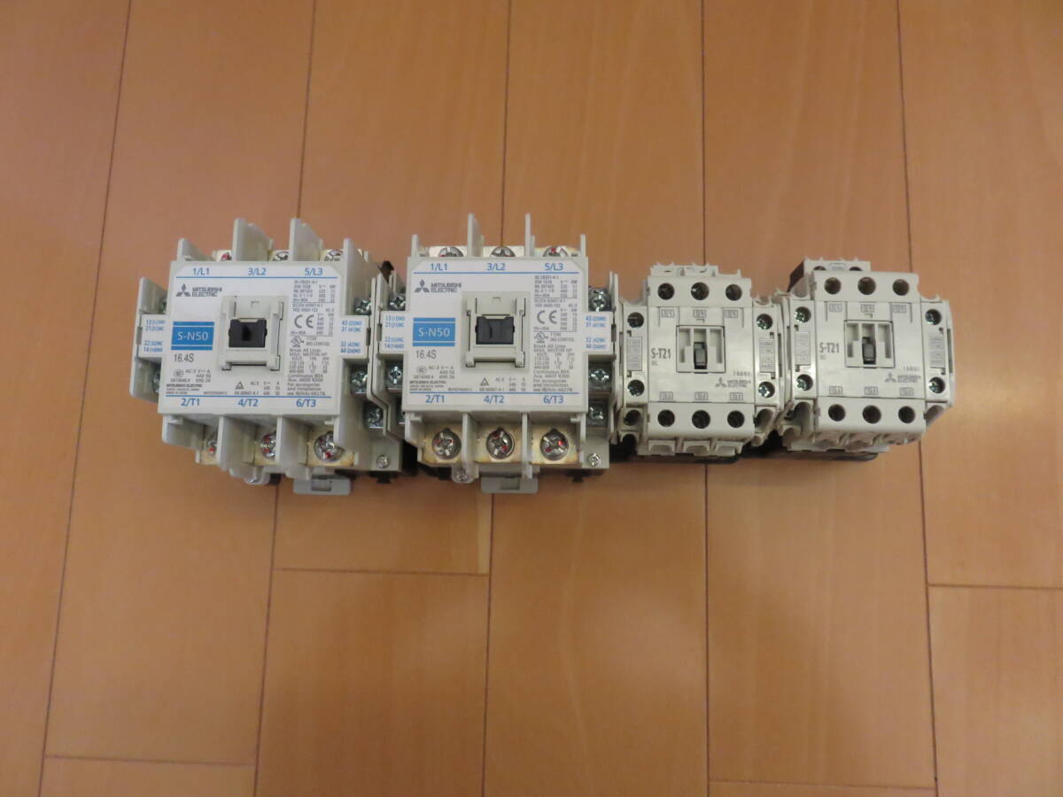 三菱電機 MITSUBISHI S-N50 T21 　 電磁開閉器 マグネットスイッチ 4個 _1