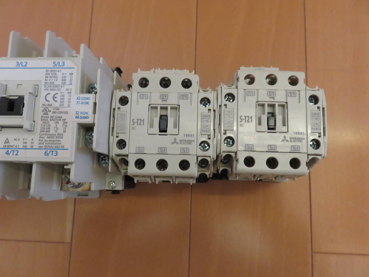 三菱電機 MITSUBISHI S-N50 T21 　 電磁開閉器 マグネットスイッチ 4個 _4