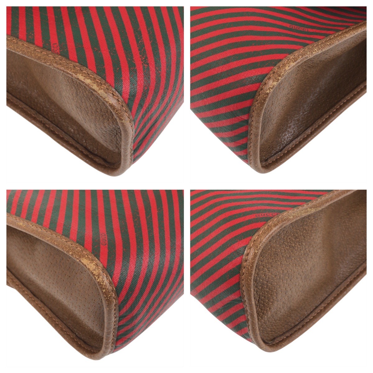 GUCCI グッチ ヴィンテージ オールドグッチ レッド ブラウン