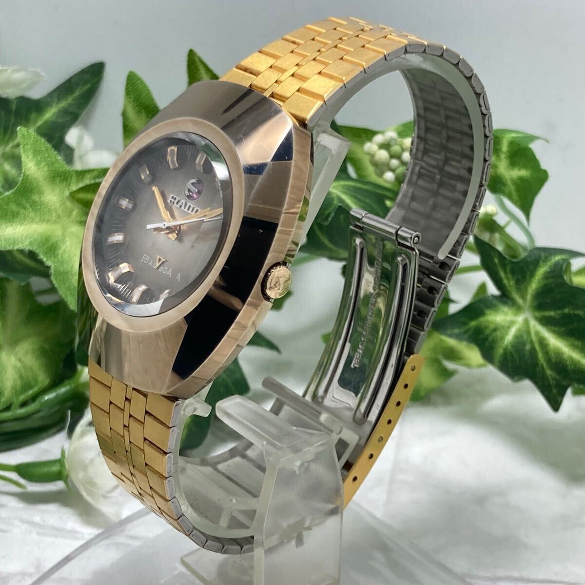 RADO ラドー メンズBALBOA ゴールドメダル イカリ可動 ガラス綺麗 純正リューズ カレンダー早送り正常 _7