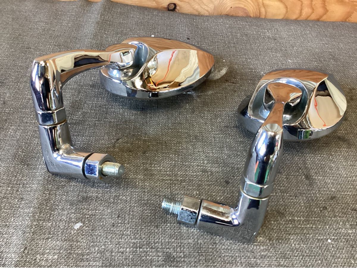 TANAXナポレオン リュートミラー左右 正ネジ　10mm メッキ　検索)フォルツァ　フュージョン　スカイウェイブ　_8