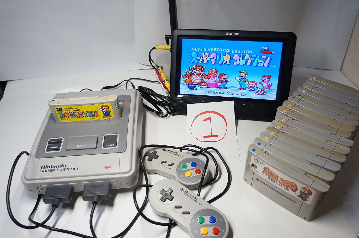 スーパーファミコン・ゲームカセット15個他（清掃後動作確認済その1