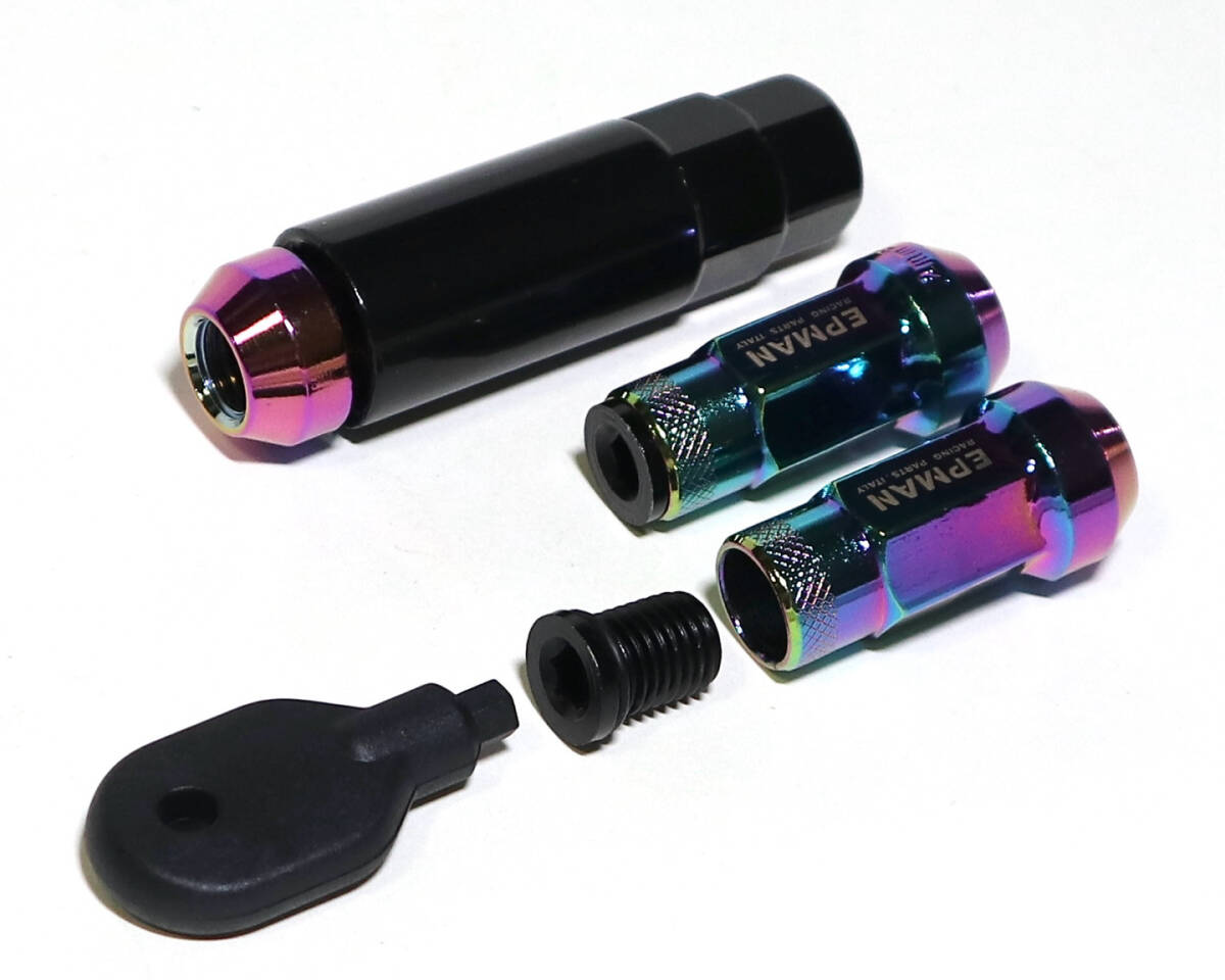 スチール製 キャップ付 M12×P1.25/20本 45mm マジョーラ ロングホイールナット 日産 スバル スズキ ジムニー アルト WRX STI BRZ 86 他 スチール製 キャップ付 M12×P1 コメリ P1 ロックナット