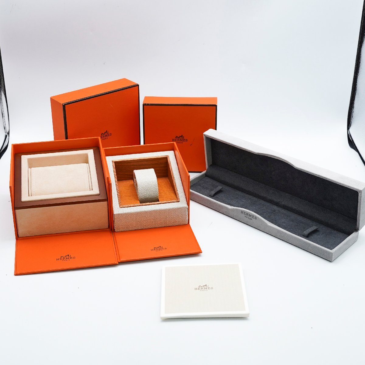 1円 美品 HERMES CASE エルメス ケース まとめ 3点セット 時計用 空箱