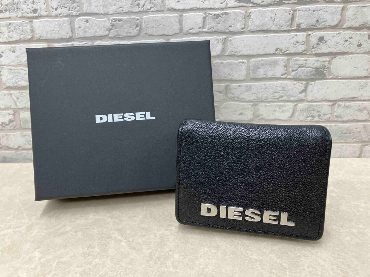 DIESEL ディーゼル LORETTINA X07192 PR044 三つ折り財布 ミニ財布 ブラック ディーゼル て