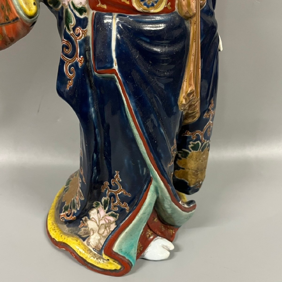 伊万里　陶器人形　花魁　高さ約31 ㌢　春画 時代物　置物〈検 九谷　舞妓　色絵 古伊万里 芸者 舞妓 人物 陶器人形 置物 色絵 高さ約45.5cm 122011w