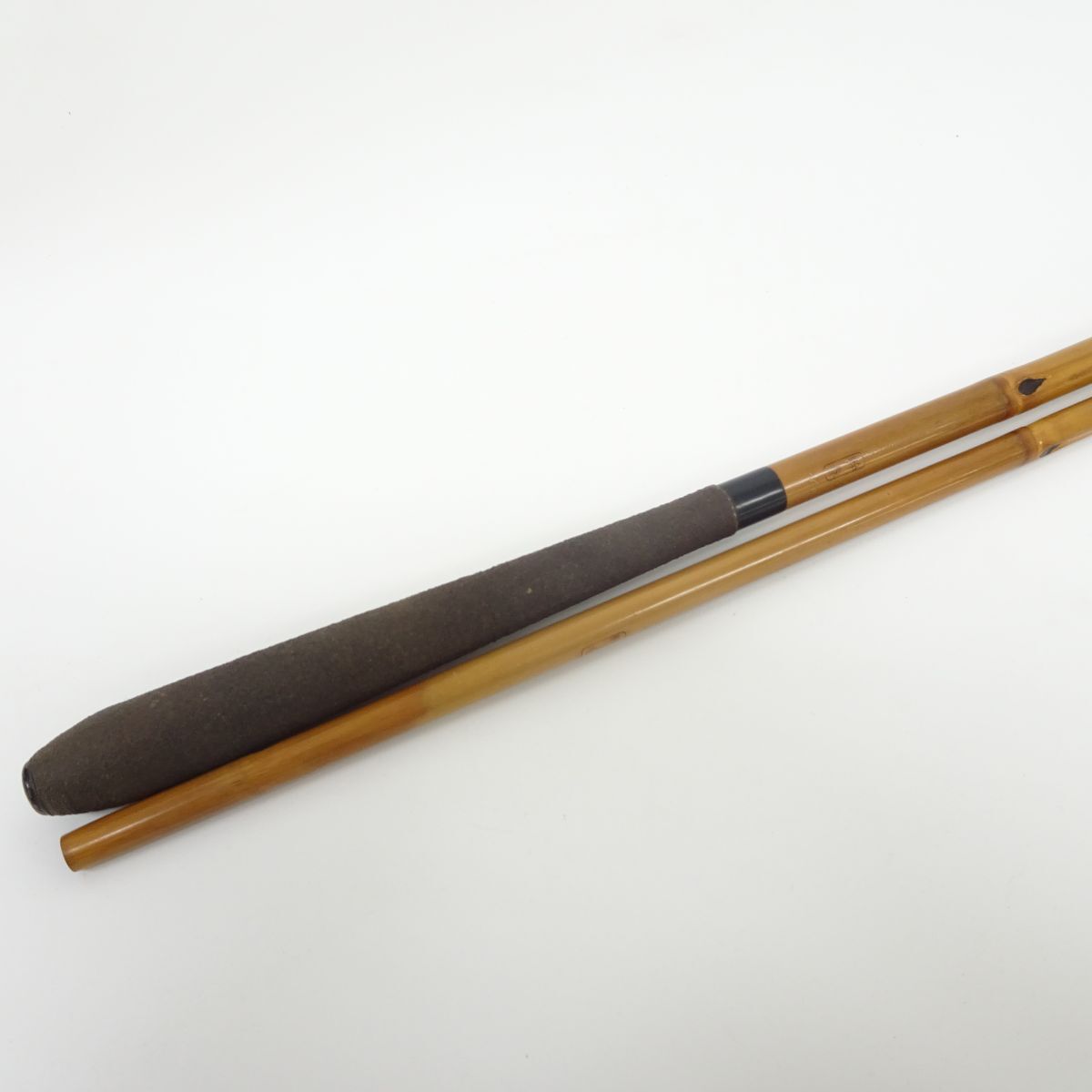 tyom 6742-3 473 竹竿 幹春 16.0 5本継 並継 竿袋付き 口栓無し 欠け