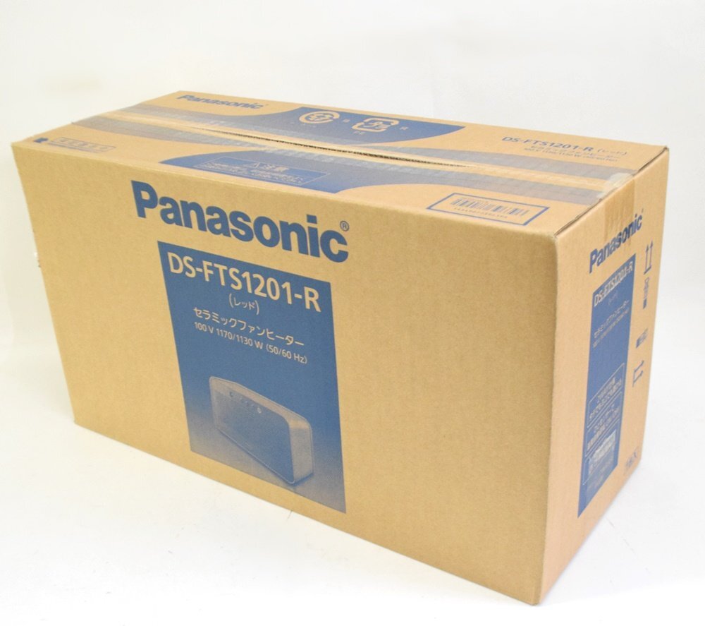 新品 Panasonic セラミックファンヒーター DS-FTS1201-R レッド 温風