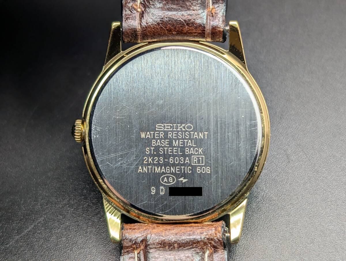 中古 稼働品】 SEIKO セイコー Avenue アベニュー 2K23-603A スモセコ 