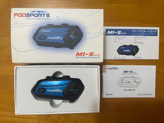 FODSPORTS バイク インカム M1-S Plus+専用スピーカー+取付ベース