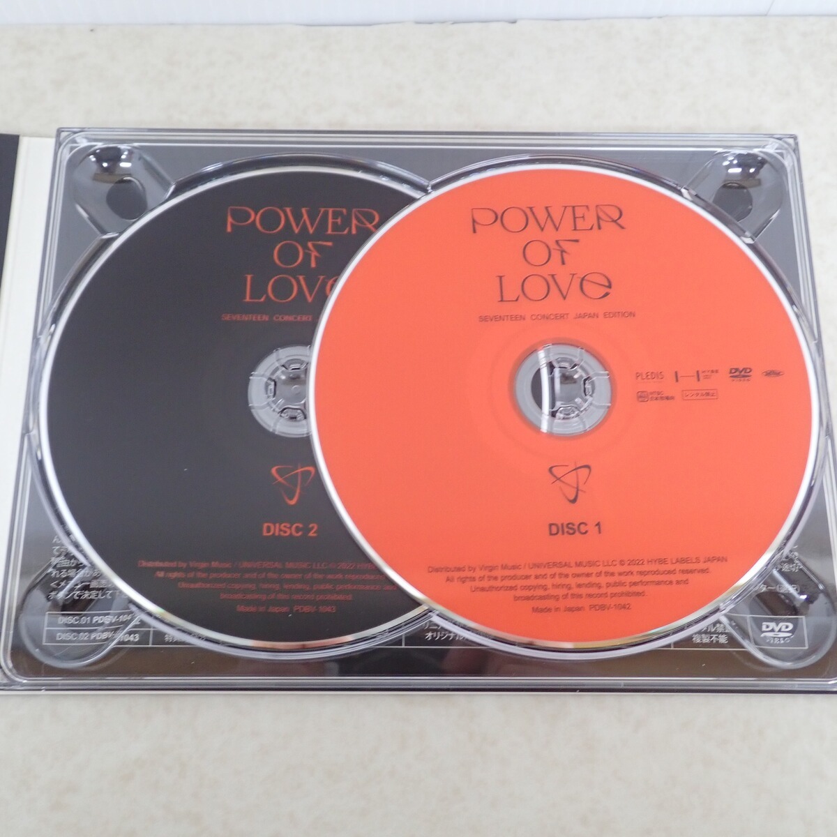 SEVENTEEN DVD POWER OF LOVE CONCERT JAPAN EDITION SVT セブチ【PP