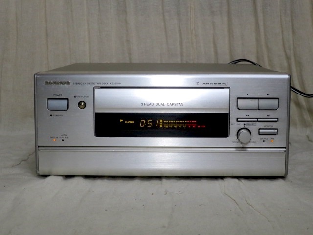 ONKYO 3ヘッド デュアルキャプスタン 高性能カセットデッキ K-522THM
